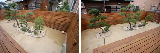 市川市・松戸市・浦安市の庭・雑草対策ならグリーンパトロール市川店 庭木にも愛犬にも優しい草取り不要の庭